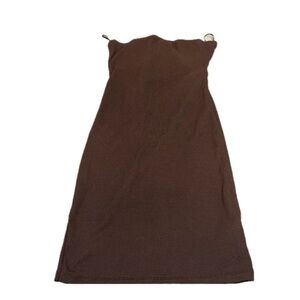 Mini tube top brown dress